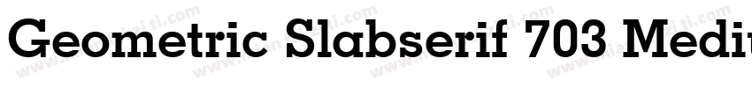 Geometric Slabserif 703 Medium字体转换